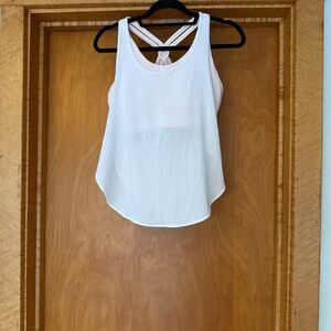 Fabletics White Workout Tank Top